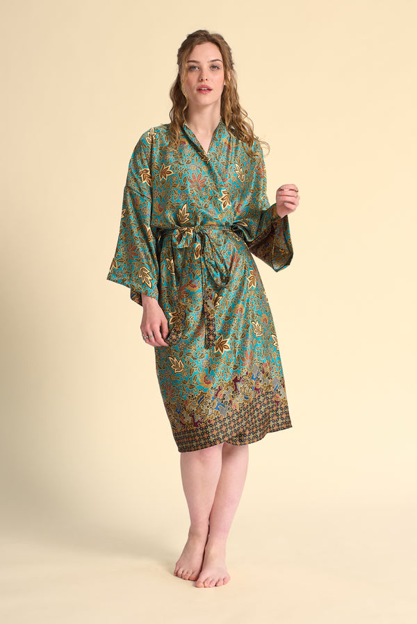 HYDE / Silk Blend Kimono Robe