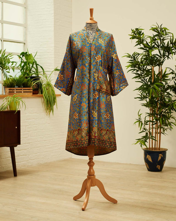 KUTA / Silk Blend Kimono Robe